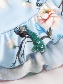 Irokai 1件女士日式传统印花和服浴衣