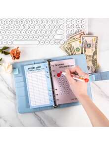 48 Sheets Money Saving Challenge Book Budget Sheets For A6 Binder Savings Challenges Book Money Saving Binder Usd 30 Day 52 Week Savings Challenge Money Saver Saving Money Challenge Savings Tracker Back To School - Multicolor - View 7
