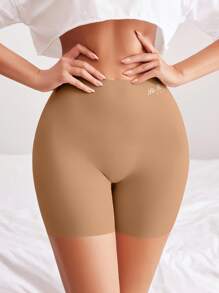 女士无缝内裤（低腰三角裤） - 棕色 - 查看 3