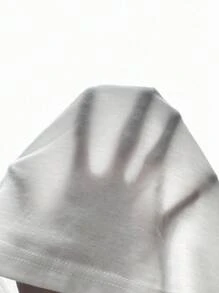 SHEIN EZwear 女士休闲黑白猫咪印花超大 U 领短款背心