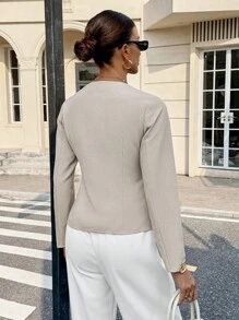 Siren Gaze New Fall Suit Jackets For Women, Linen Jackets With Metal Buttons, Casual Commuter Suits, Office Wear For Women, Casual Formal Wear, Back-To-School Clothing For Teachers