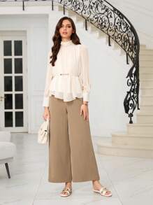 Sleekvia Sandales plates décorées de métal pour femmes, style décontracté d'été