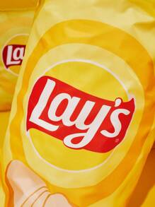 Lay's X SHEIN 1 件脆脆薯片隧道宠物床、猫玩具、狗玩具、趣味 - 黃色 - 查看 6