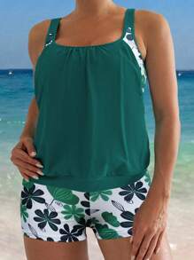 Swim Lushoire 2 件套吊带比基尼套装，适合海滩度假，春夏季