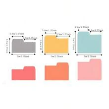 SHEIN 90 张 6 色索引便签、彩色编码分类标签、计划贴纸 返校 - 彩色 - 查看 4