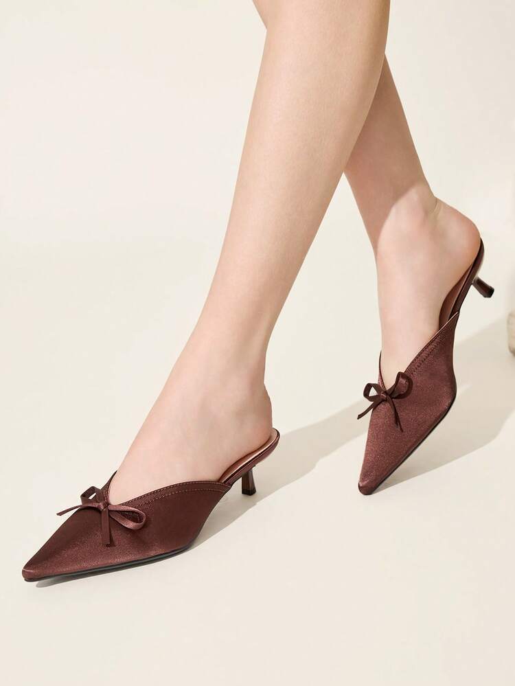 CUCCOO CHICEST صنادل نسائية جديد ذات كعب رفيع رفيع وباطن مفتوح لون أحمر - بني - مشاهدة 5