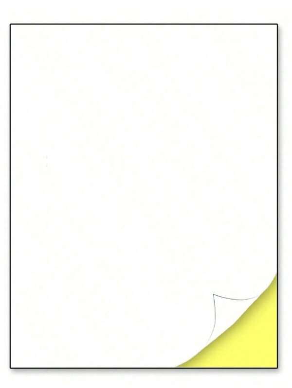 10/50/100/150/200 Fogli A4 di carta adesiva stampabile bianca - compatibile con laser e inkjet, finitura opaca per una stampa senza sbavature, etichette adesive per fai-da-te, scrapbooking, organizzazione domestica e forniture per il ritorno a scuola