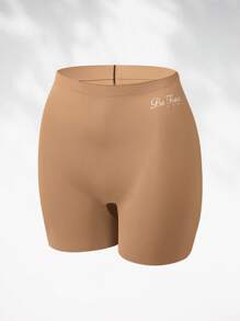 女士无缝内裤（低腰三角裤） - 棕色 - 查看 5