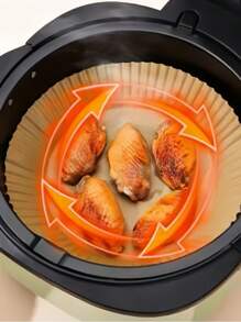 500pcs Baking Parchment Paper, Air Fryer Liners, Oven Liner Sheets, Ideal For Halloween, Christmas Baking.Homemade Sweets, Family Gatherings, Party Events Kitchen And Bakery (Also Available In 100/50/20pcs)Back To School - Multicolor - View 6