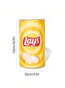 Lay's X SHEIN 1 件脆脆薯片隧道宠物床、猫玩具、狗玩具、趣味 - 黃色 - 查看 7