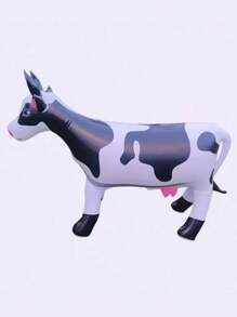 1/2 件大型充气奶牛充气农场动物模型，生日派对装饰充气动物礼物，适用于农场、生日、室内、户外派对道具、玩具和用品 - 牛 - 查看 8