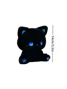 Soft Plush Cute Emo Dazed Stuffed Toy Cat Doll Plushie Kawaii Gift Birthday Present Christmas Valentine Gift For Teens Friends Couples Party Home Decor