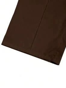 Sweetra Pantalones rectos y anchos con pliegues para mujer, adecuados para el trabajo y el transporte, primavera/verano