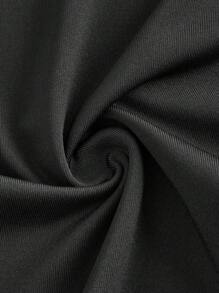 SHEIN Girlism Conjunto de 3 piezas para niñas preadolescentes, pantalones leggings negros sólidos, minimalista y cómodos