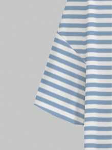 SHEIN 条纹印花圆领休闲短袖T恤，夏季 - 彩色 - 查看 5