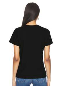 Vans Áo thun Flying V Crew màu đen FLYING V - màu đen - Xem 2