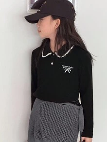 DAZY قميص كاجوال يومي للفتيات المراهقات، خريف