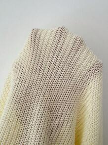 Elenzga Sleeveless Round Neck Elegant Romantic Delicate Women Sweater Vest - Cream - View 4