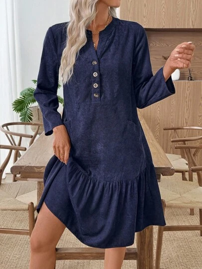 casual blue dresses for women Casual Summer Mommy and Me Dresses main image 1