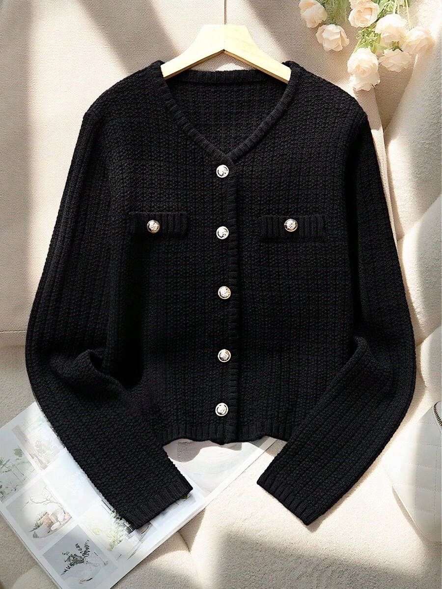 Franclia 女士休闲百搭纯色开衫