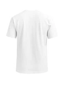 Hugo Boss Áo thun nam cổ tròn tay ngắn mùa hè đa năng thường ngày - 100 Trắng - Xem 5