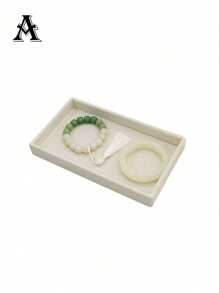 Jewelry Tray Organizer, Jewelry Necklace Earring Ring Display Storage Box, Stackable Jewelry Holder Case Makeup Cosmetic Organizer For Earrings Necklace Rings Bracelets Pendants Pearl