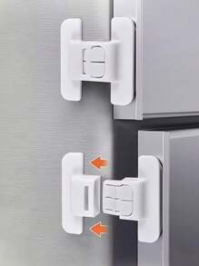 2/1对白色冰箱锁、饮水机门和抽屉柜锁、家具保护装置、返校用品