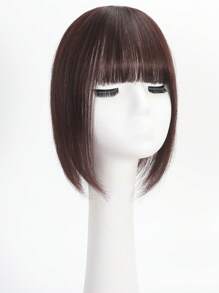 Silk Base Virgin Colored Human Hair Topper Chocolate Brown Top Hairpiece Straight Toppers Natural Black Brown Hair Clips In Hairpieces For Women 8 X 12 CM Toppers Without Sideburns