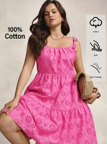 Zelara Embroidered Casual Flowy Camisole Dress, Plus Size Mother's Day Church Outfits Women Going Out Outfits Office Streetwear Women Kawaii Back To School Fall Women Clothes Winter Outfit For Women