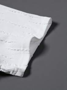 Manfinity Homme 男士休闲纯色纹理短袖T恤，夏季