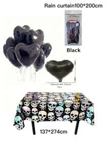 20pcs 18" Foil Heart Shaped Balloons For Wedding, Birthday, Proposal Party Decor,Christmas - Black - View 12