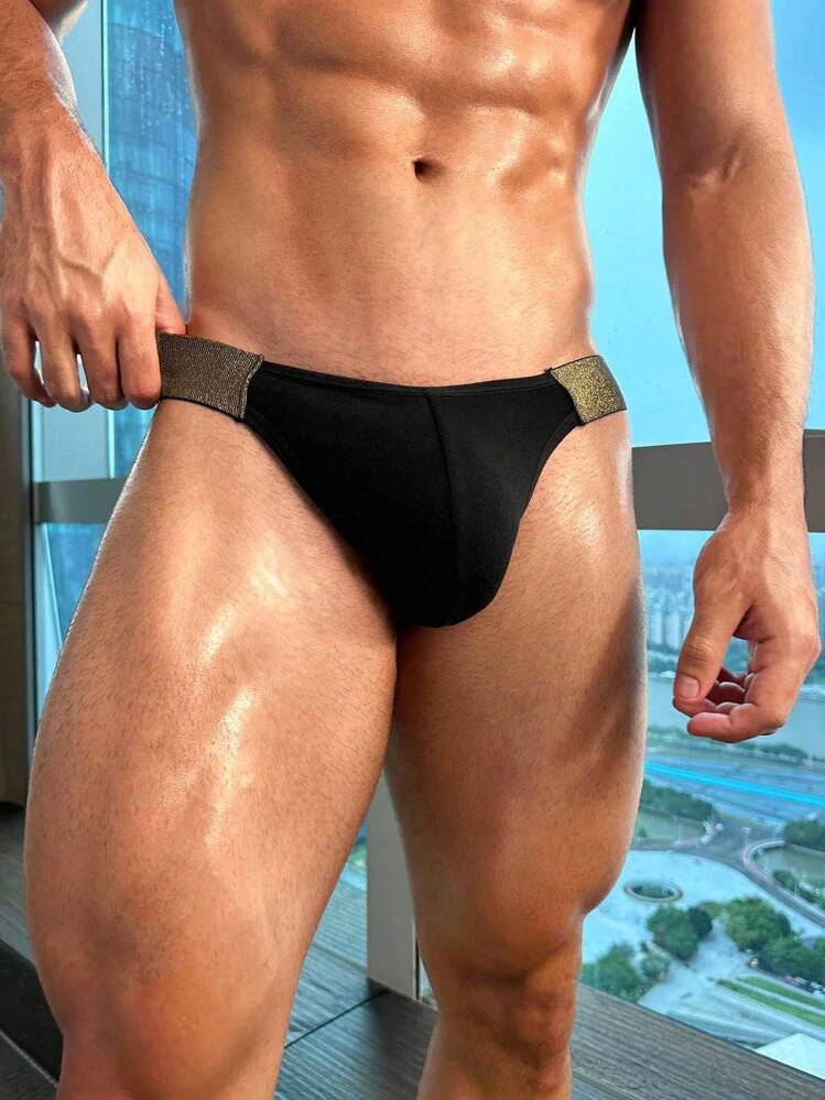 SHEIN Set de 3 calzoncillos tipo bóxer ajustados y brillantes para hombres - Multicolor - Añade 5