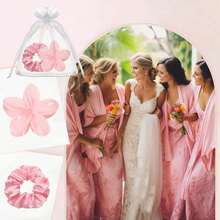 Set de 3/15 piezas de regalos para despedida de soltera, regalos de propuesta para damas de honor, que incluye pinzas para el cabello con flores, diademas de satén, bolsas de organza, adecuado para bodas, propuestas, cumpleaños, despedidas de soltera y regalos de aniversario - Multicolor - Ver 3