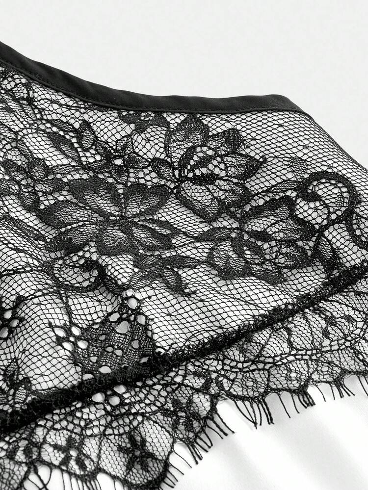 SHEIN Maija MAIJA Beach Ruffle Hem Smocked Elastic Waist Cami Top