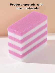 SHEIN 1/4 件足部浮石去角质锉刀、老茧死皮去除剂、足跟刷、沙龙足部磨砂垫、男女修脚去角质工具、包、收纳袋、节日礼物收纳 - 粉色