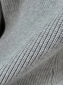 Franclia Women's Elegant, Youthful, Fashionable, Slim-Fit Asymmetrical Neck Flare Sleeve 3D Floral Knit Sweater, Autumn/Winter Knit Pullover Fall