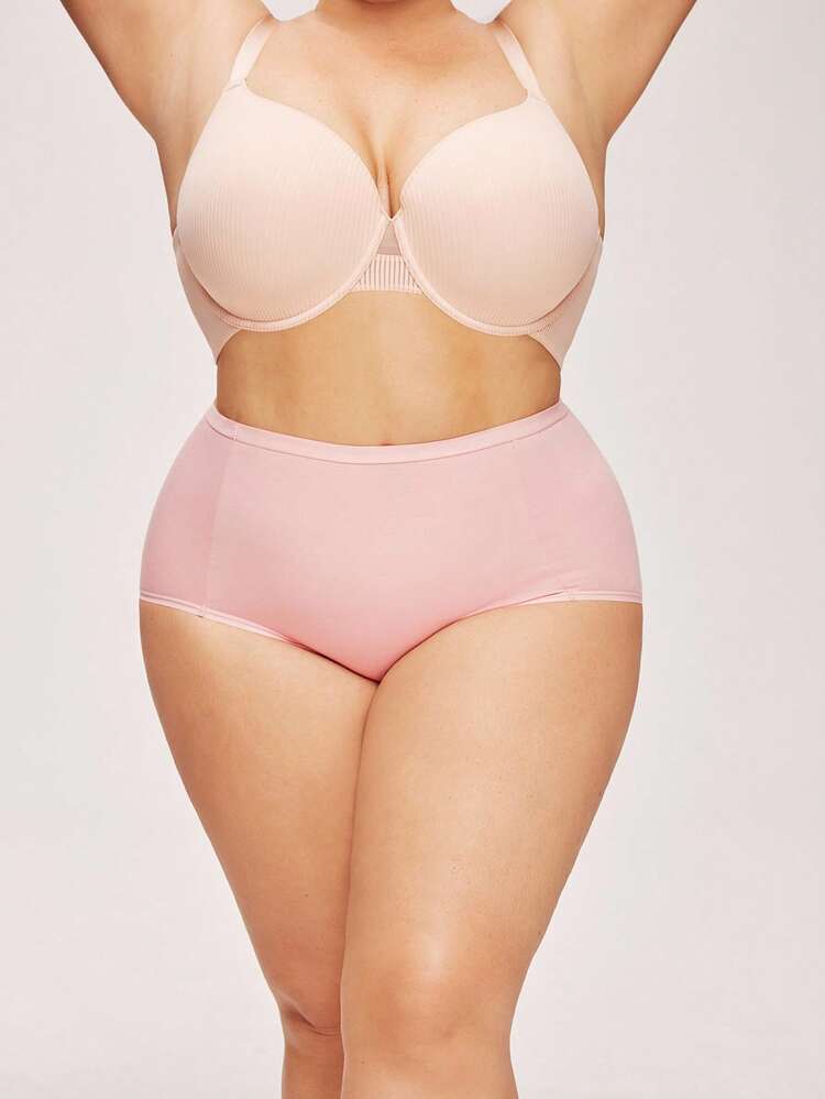 Plus 3-Pack High-Waist Briefs