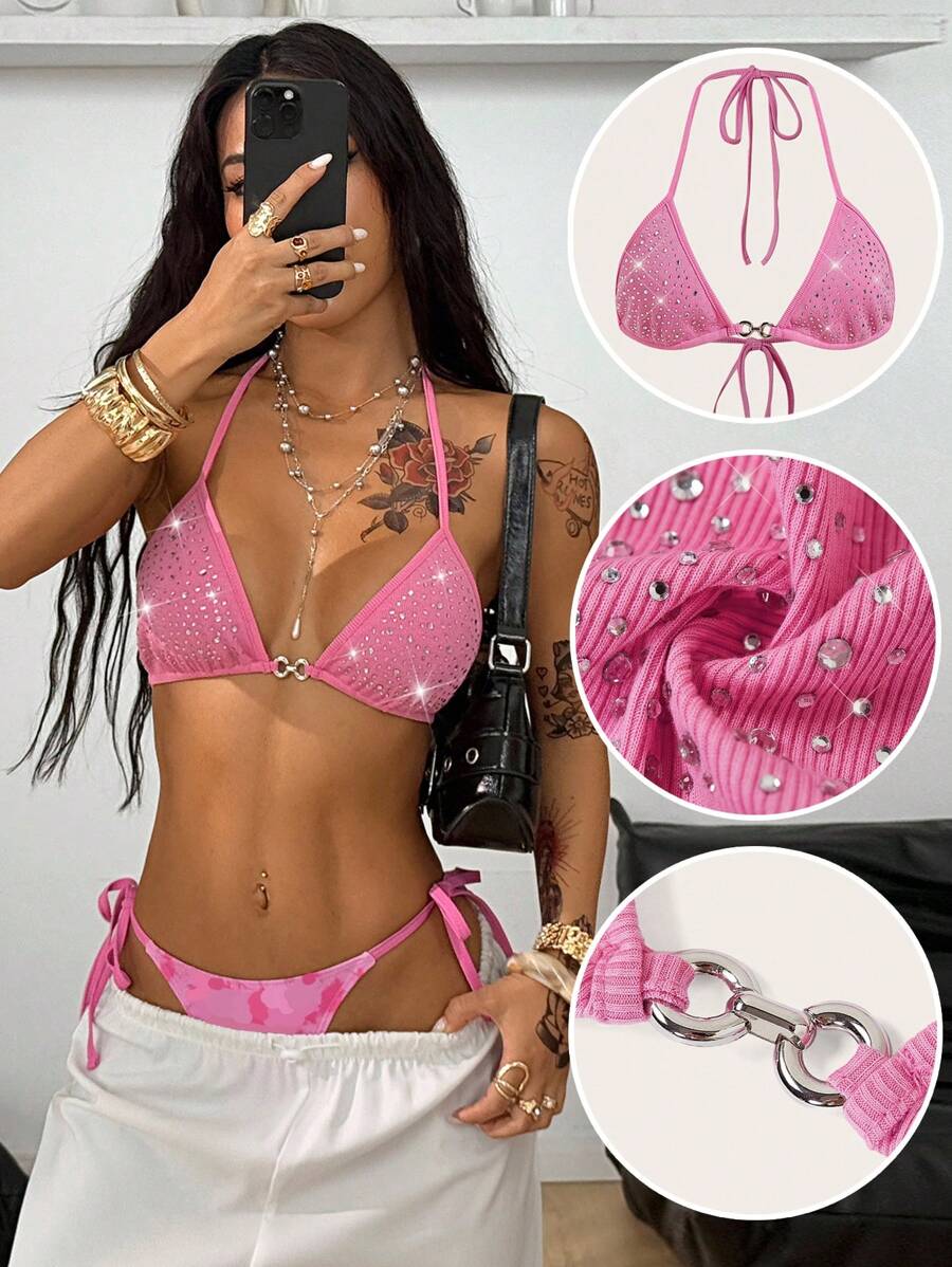 Coolane 女士夏季 Y2K 音乐节闪亮背心