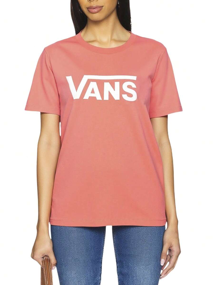 Vans Flying V Crew Tee FLYING V PORCELAIN ROSE - Pink - View 1