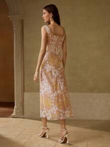 MOTF PREMIUM MESH SEQUIN EMBROIDERED PROM DRESS - Multicolor - View 3