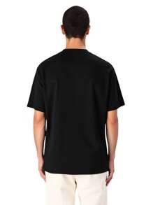 Vans 左胸 2 宽松 短袖 黑色 - 黑色 - 查看 2