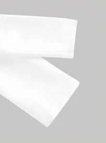 SHEIN MOD Vestido de fiesta con cuello cuadrado y decoración de lazo blanco