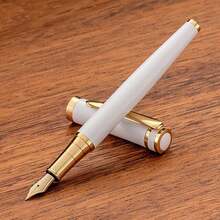 1 支装奢华金属钢笔 2024 新款设计可填充流畅书写行政商务笔优雅金色夹多种颜色可选高级办公学校用品男女礼物专业书写工具 VIP 促销品签名笔毕业礼物高端文具 - 138X12mm - 查看 8