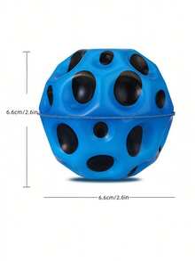 Zazumi 1pc 2.6Inch Soft Bouncy Moonstone Elastic Ball Stress Relief Toy For Adults Cool Space Galaxy Glow In The Dark Party Favor Desk Decoration Office Gift Novelty Collectible Christmas Stocking Stuffer