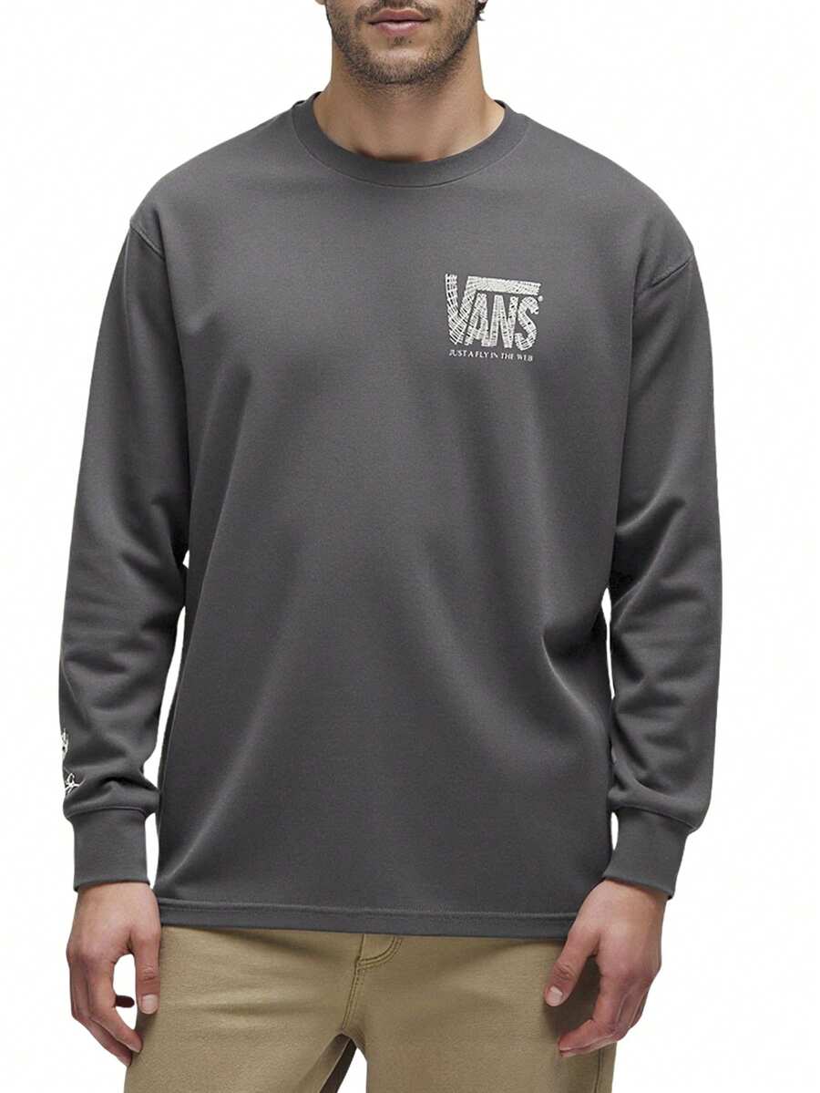 Vans Áo thun MTE Fly In The Web LS màu đen - Màu xám đen - Xem 1