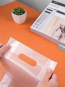 加厚高透明外卖打包袋烘焙甜品手提袋沙拉水果酸奶软膜食品袋商用手提袋 - 多規格 - 查看 2