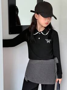 DAZY قميص كاجوال يومي للفتيات المراهقات، خريف