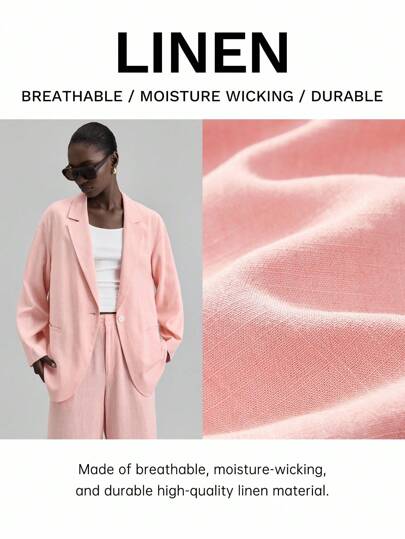 Ontre 2025 Women's New Autumn Clothing Transition Wear, 2000s Countryside Style Retro Aesthetic School Office Business Casual Outfits, Solid Color Simple Long Sleeve Suit Jacket