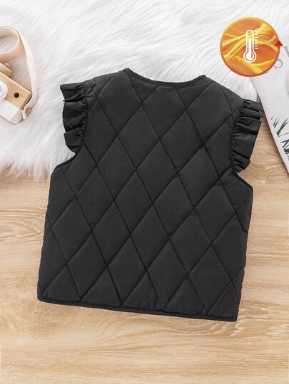 Genkimix Kids Young Girl (Small) Casual Vest Cotton Jacket, Winter New Style, Fashionable And Cute, Suitable For Outdoor Dressing Fall