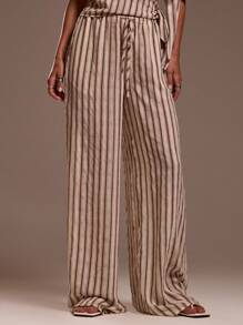 MUSERA Pantalones anchos de pierna ancha con cintura de cordón, solo se ajusta a Ibiza, para vacaciones, playa sexy, romántica, elegante, ocasión, cumpleaños, estilo bohemio